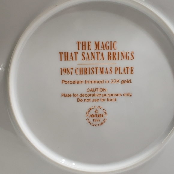 1987 Avon collector plate - Picture 3 of 3